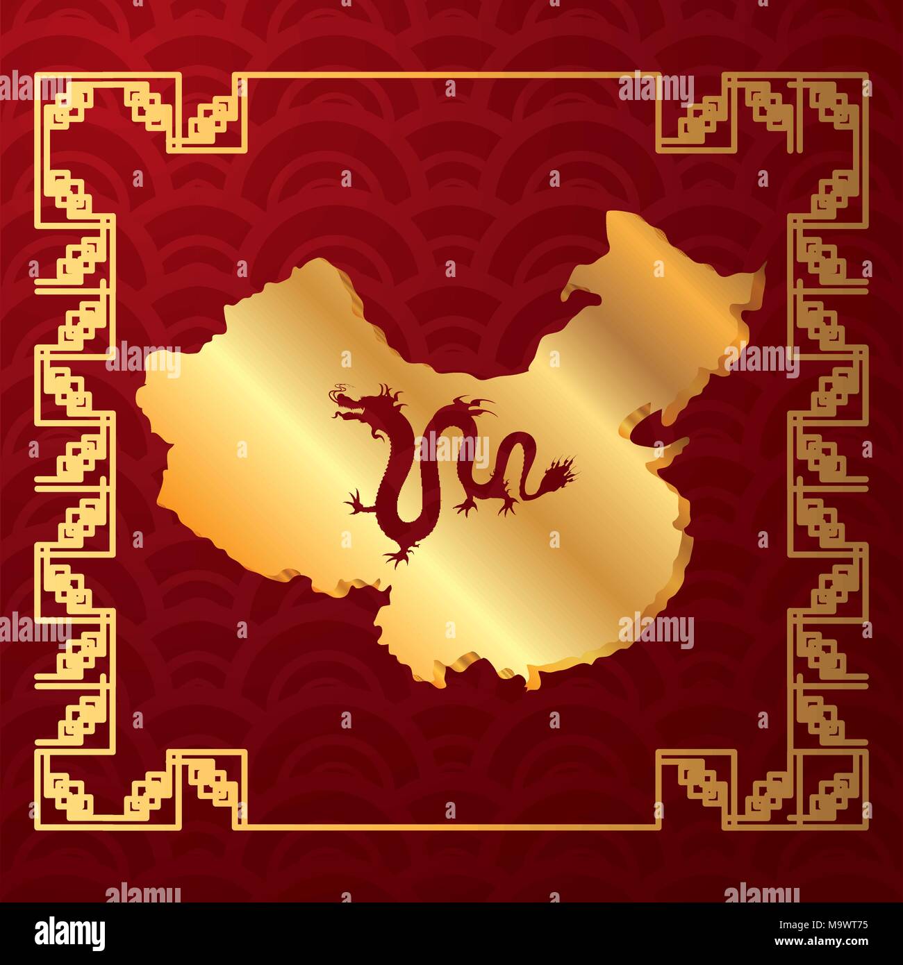 culture china map icons vector illustration design Stock Vector Image ...