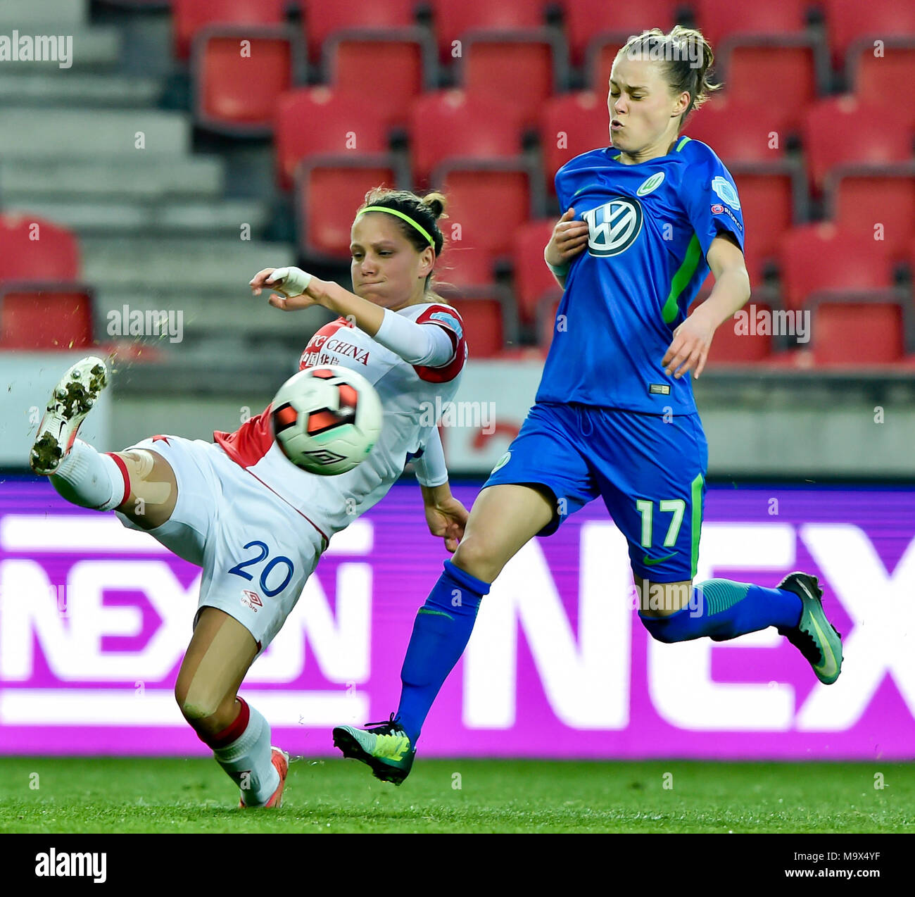 Martina Šurnovska (Slavia Praha) during Fiorentina Femminile vs Slavia  Praga, UEFA Champions League Women football matc - Photo .LM/Fabio  Fagiolini Stock Photo - Alamy