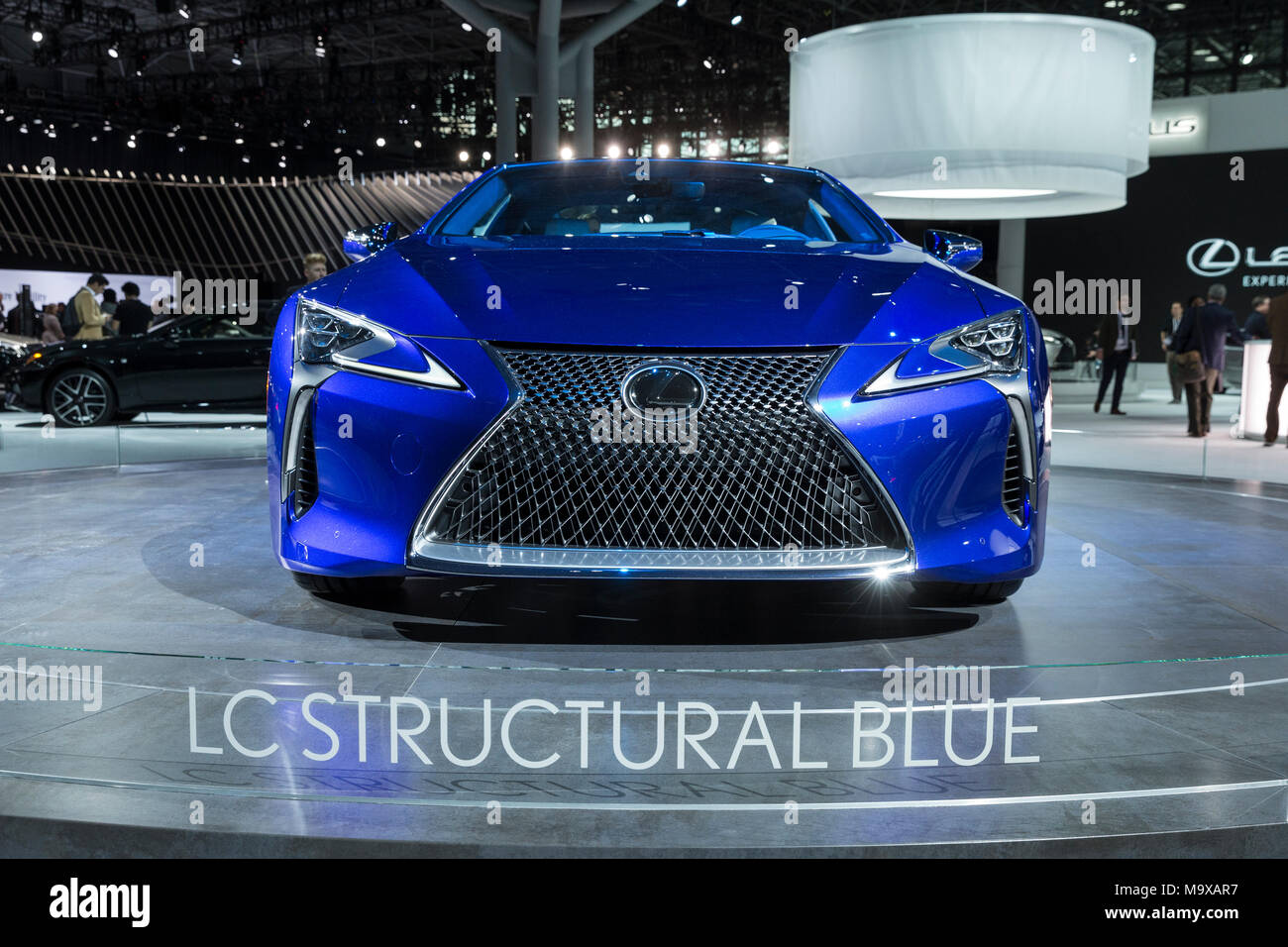 Lexus Structal Blue New York, USA. 28th Mar, 2018. Lexus LC500 LC Structural Blue Coupe on ...