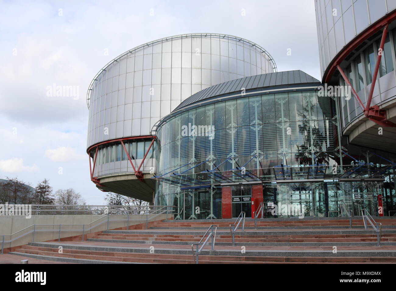 29 March 2018, France, Strasbourg: The European Court of Human Rights (ECHR). In the dramatic legal case surrounding the death of 14-year old French girl Kalinka, her German stepfather Dieter K. is to remain in French imprisonment. The medical doctor failed with his suit before the ECHR on 29 March 2018. Photo: Violetta Kuhn/dpa Stock Photo