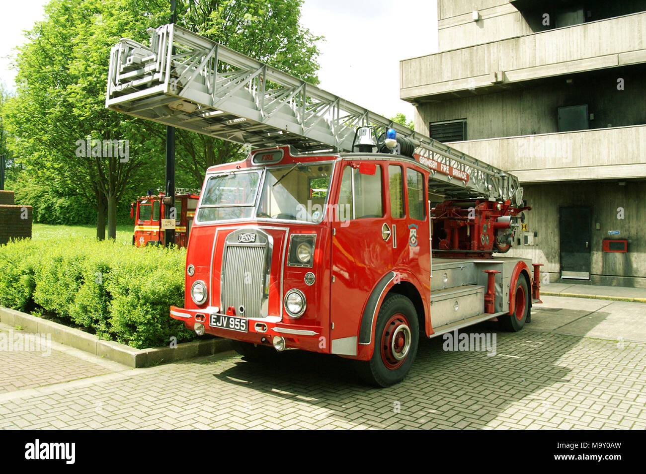 Vintage British Fire Engine Stock Photos & Vintage British Fire Engine