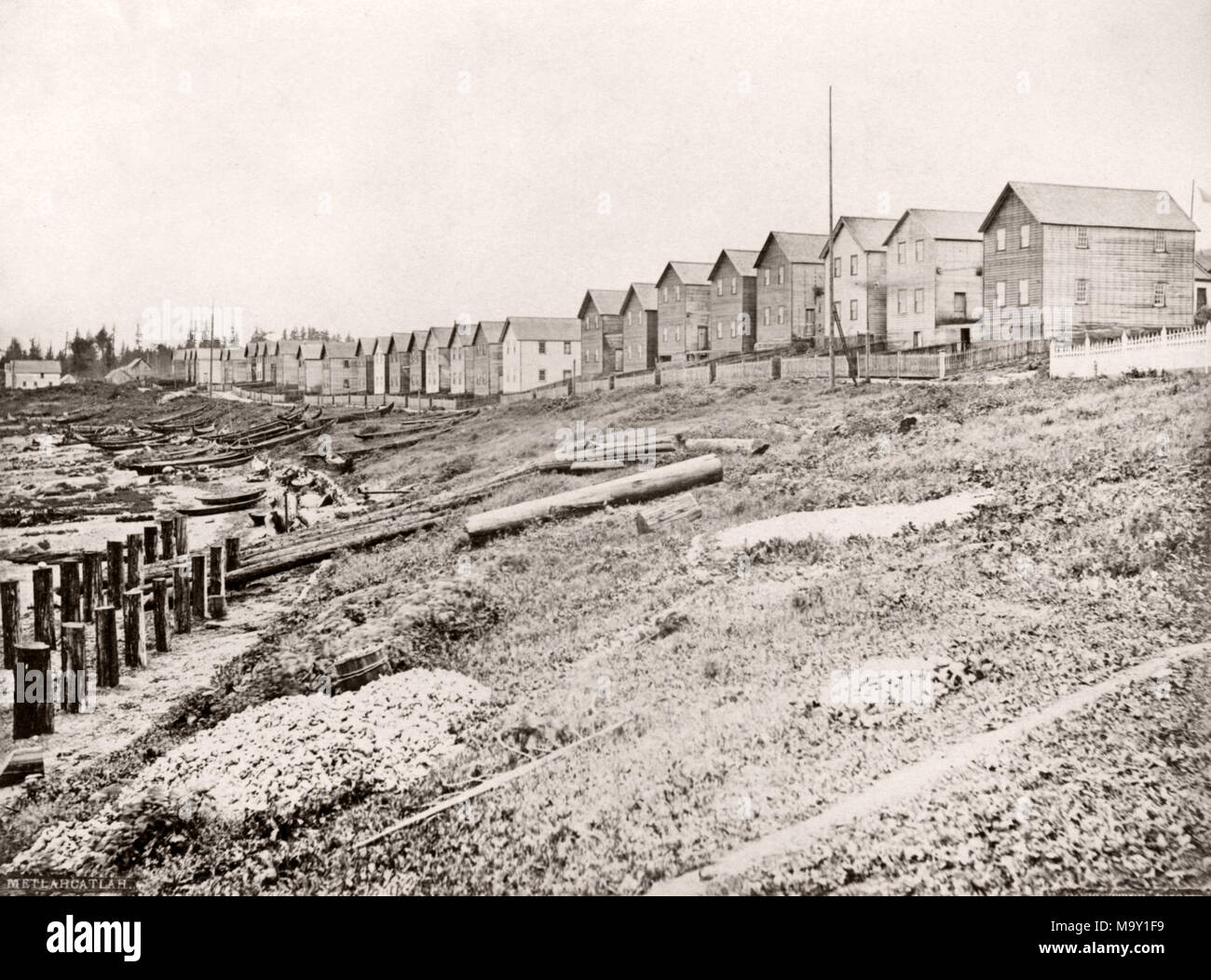 c. 1880s vintage photograph North America Metlakatla, British