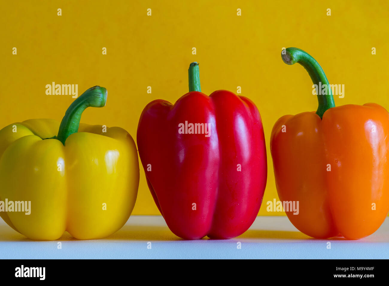 Bell peppers in bright colours hi-res stock photography and images - Alamy