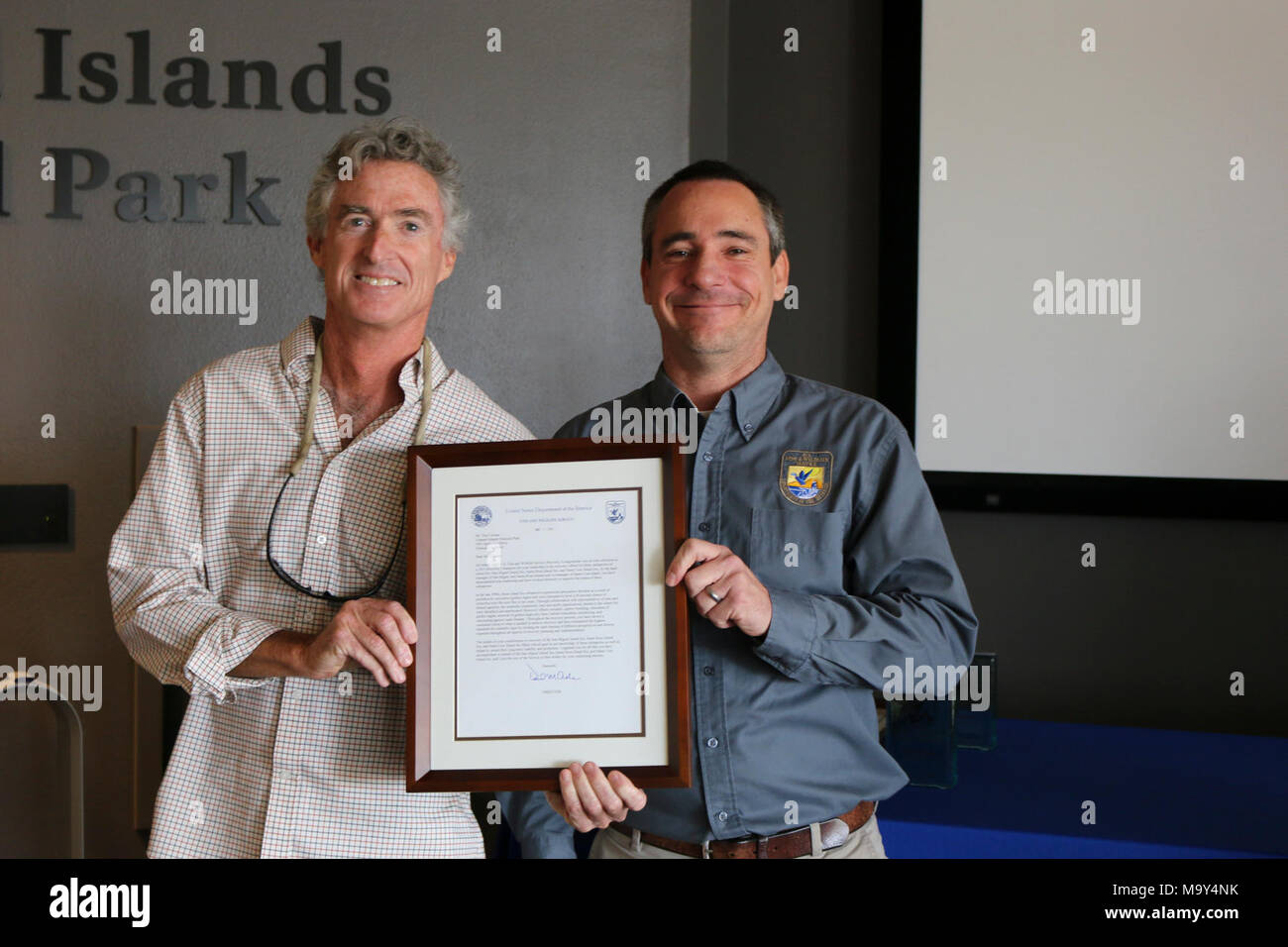 Tim Cowan Rspb 2015 Recovery Champion Awardee. Former island fox biologist for Channel ...