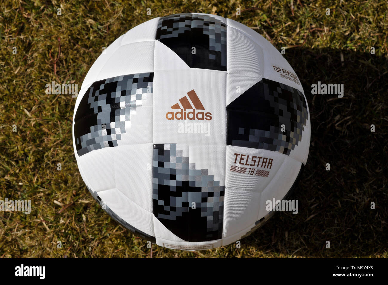 Telstra 18 official FIFA  world cup ball Stock Photo