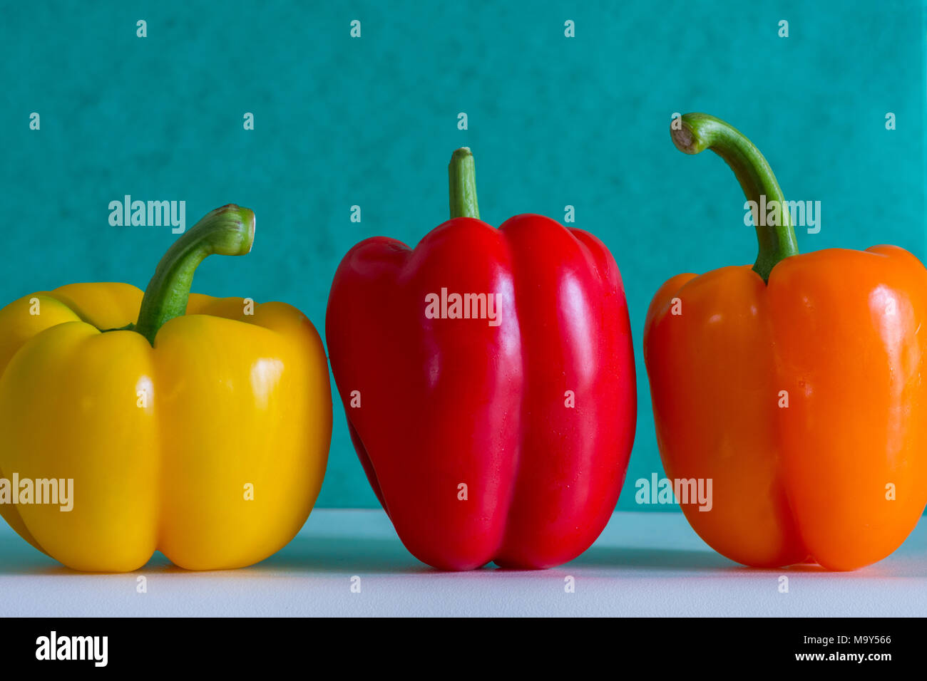Bell peppers in bright colours hi-res stock photography and images - Alamy