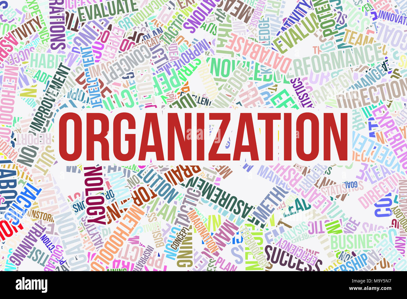 Organization, business word cloud, for design wallpaper, texture or
