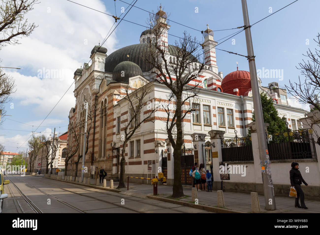 The Sofia Synagogue is the largest synagogue in Southeastern Europe, Sofia, Bulgaria. Stock Photo