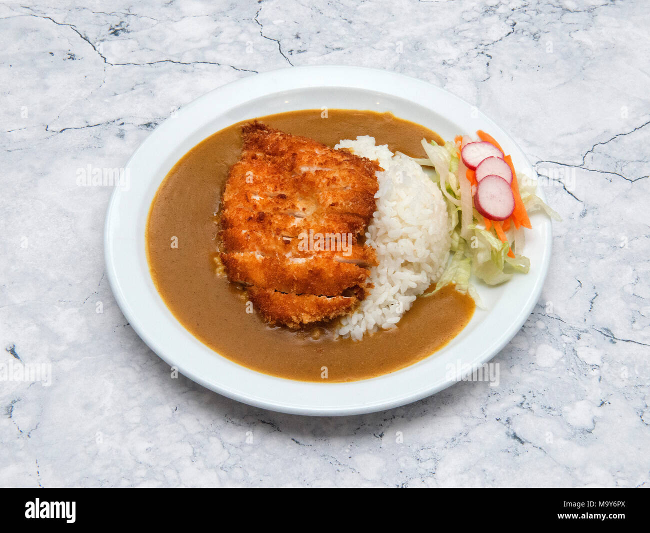 Korean crispy panko chicken katsu curry Stock Photo Alamy