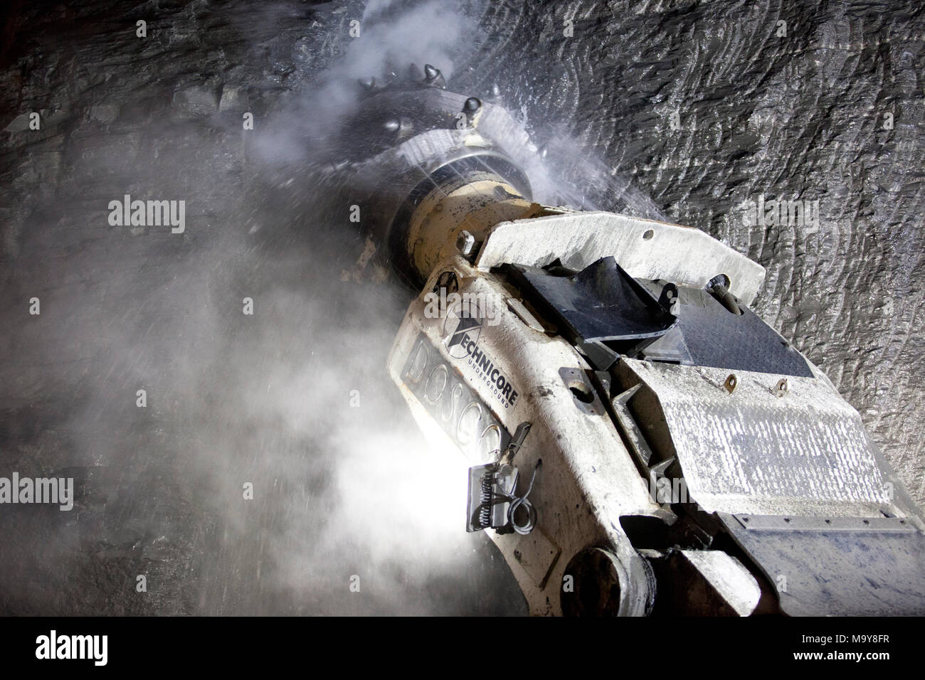 Employees of Technicore Underground construct an underlake pedestrian