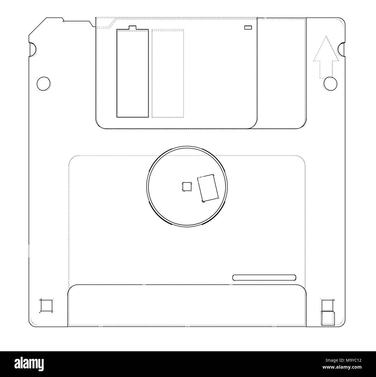 Floppy Disk Diagram