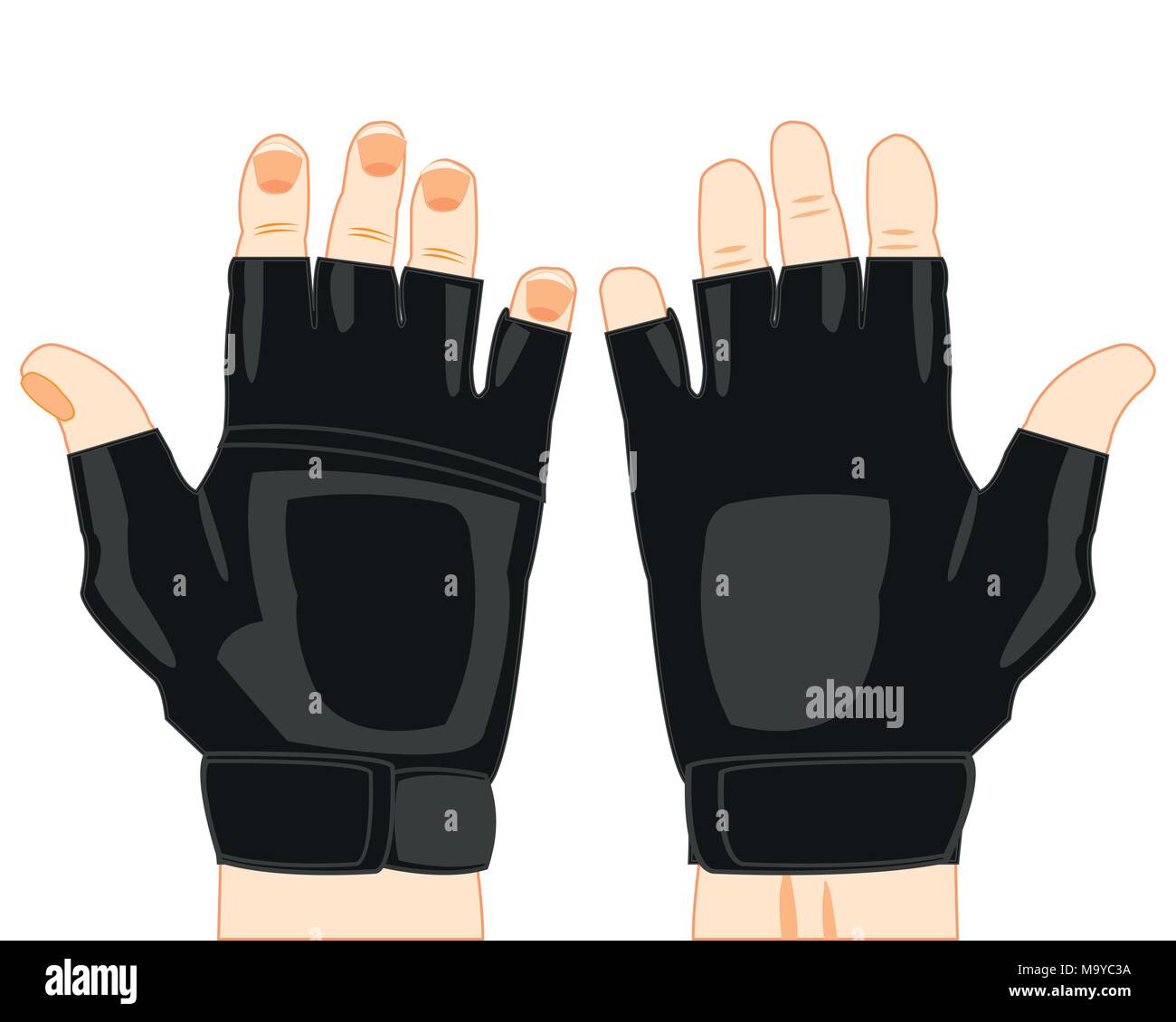 Gloves without finger Stock Vector Image & Art Alamy
