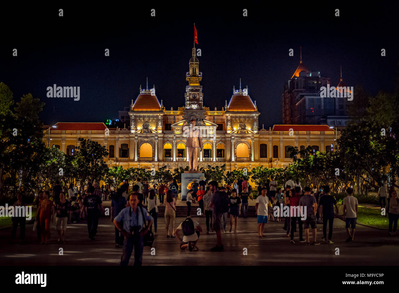 Asien, Südostasien, Südvietnam, Vietnam, Saigon, Ho Chi Minh Stadt, Rathaus Stock Photo