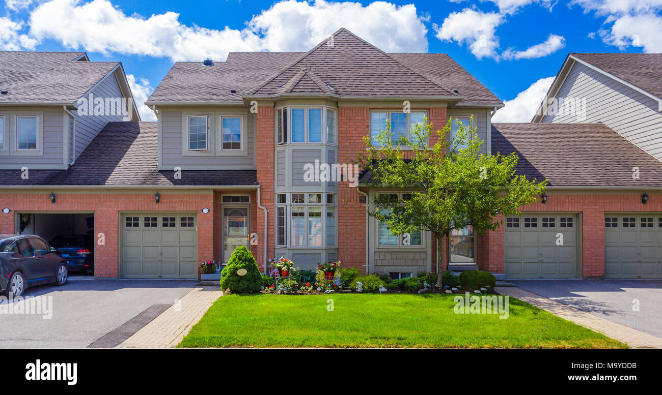 Luxury house in the suburbs of Toronto, Canada. Stock Photo