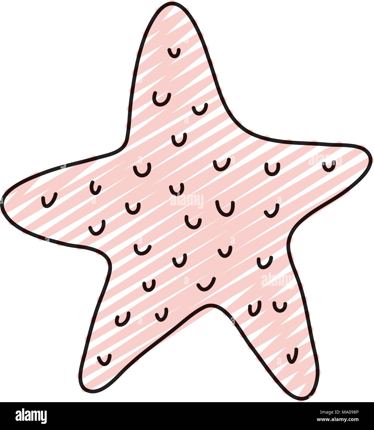 doodle nature starfish ocean animal design Stock Vector Image & Art - Alamy