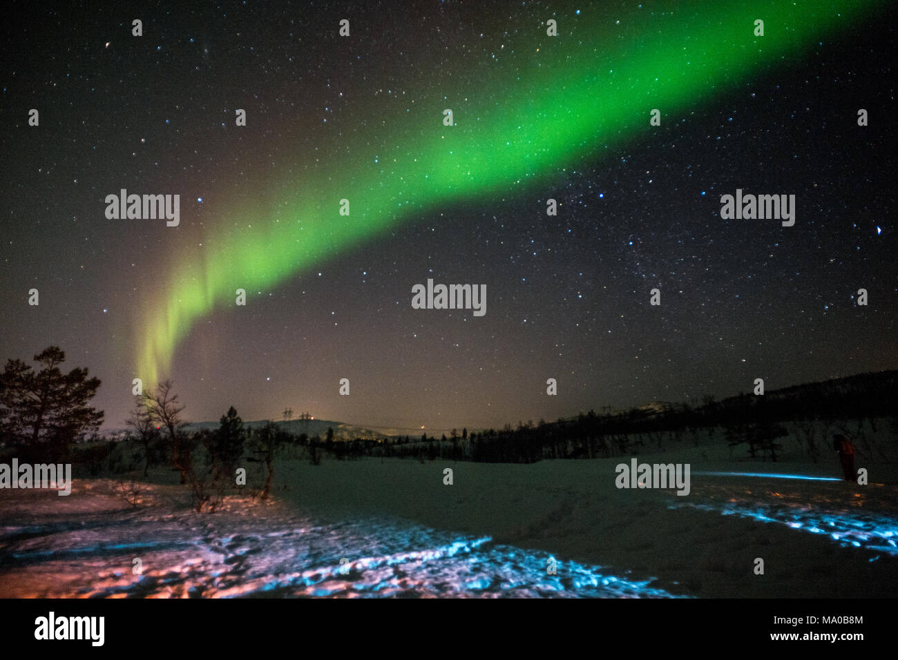 Northern Lights in Norway Stock Photo Alamy