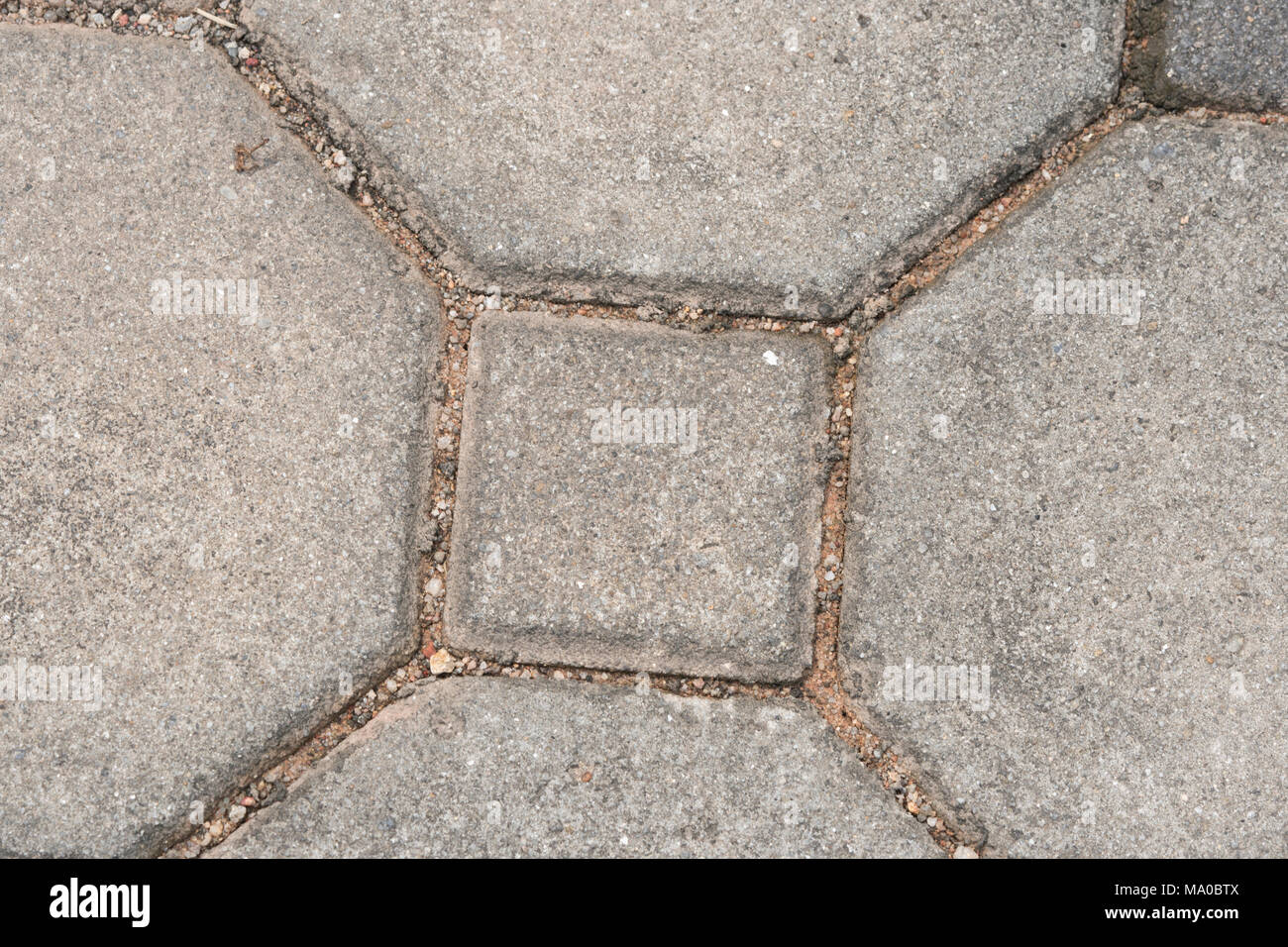 Top view concrete brick floor texture background Stock Photo