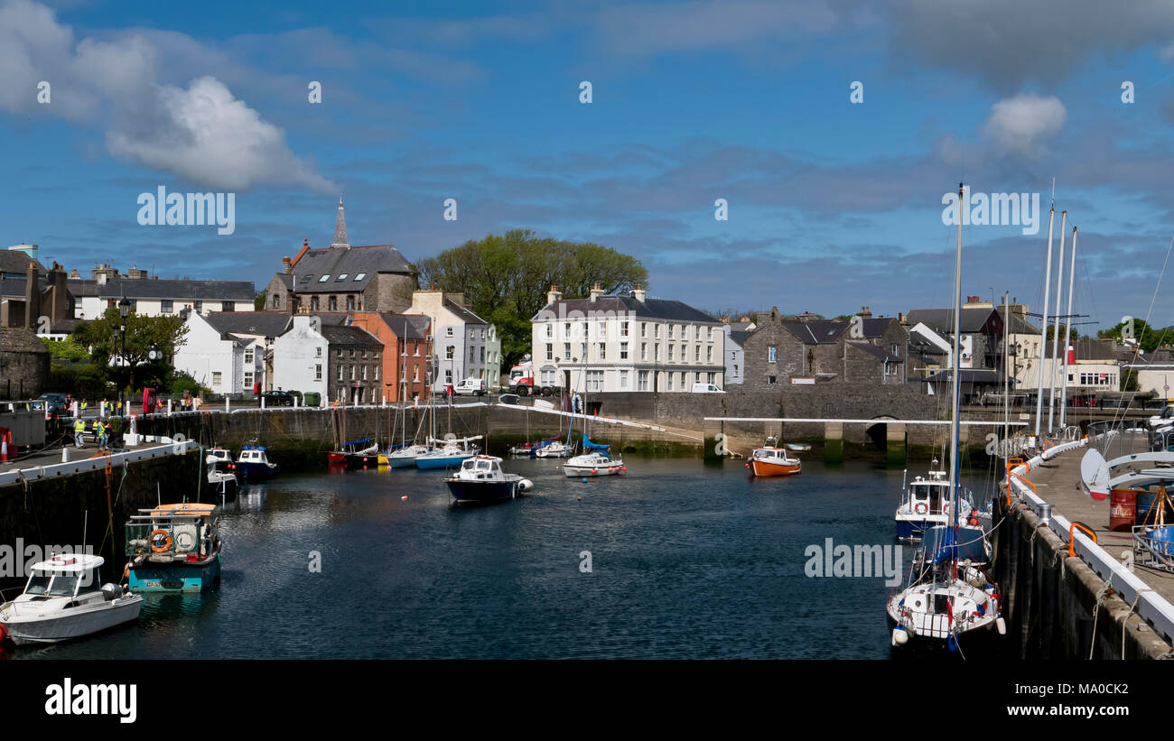 RS 8013  The Harbour, Castletown, Isle of Man, UK Stock Photo
