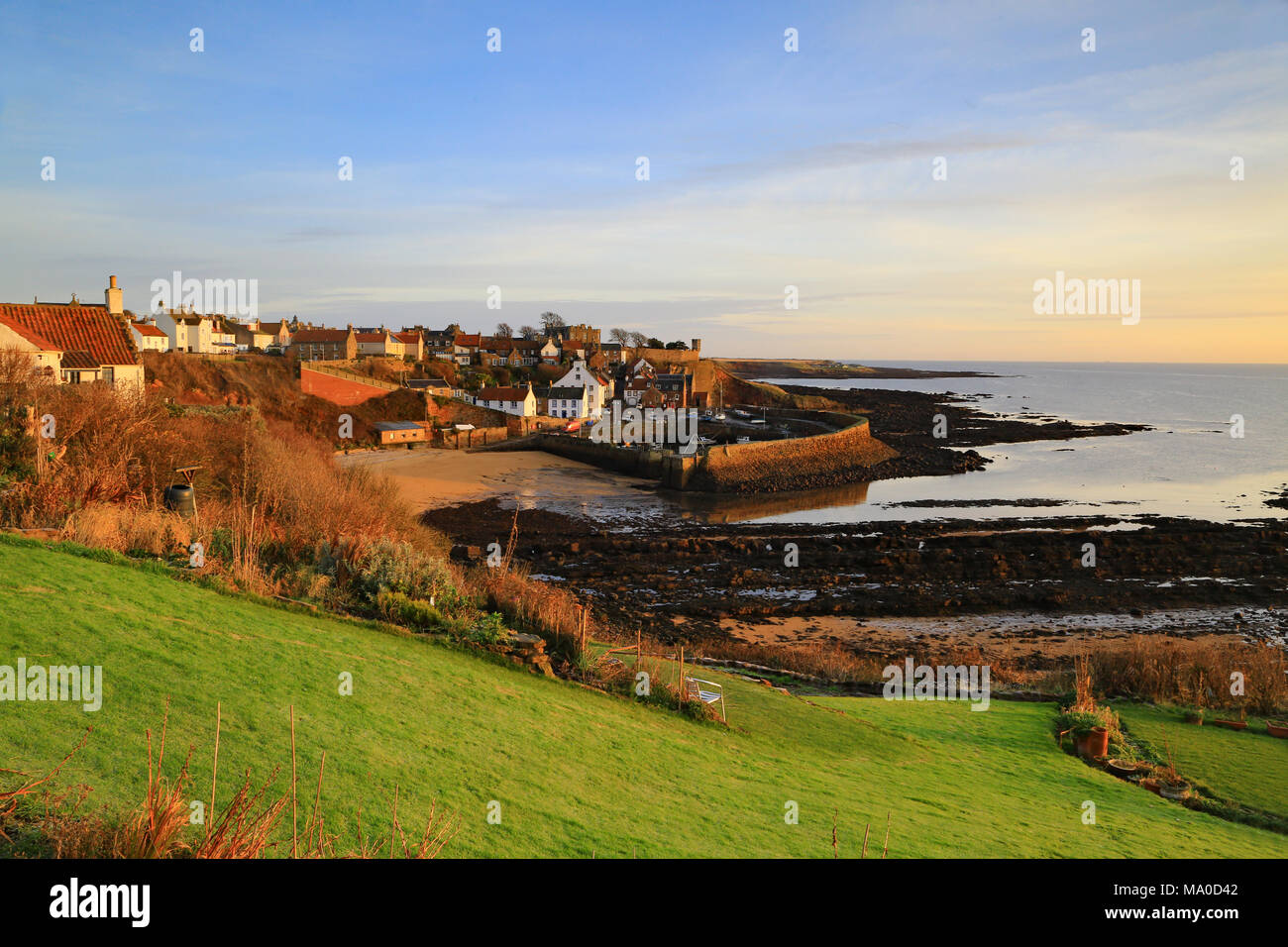 Crail Harbour in the East Neuk of Fife just as the first rays of