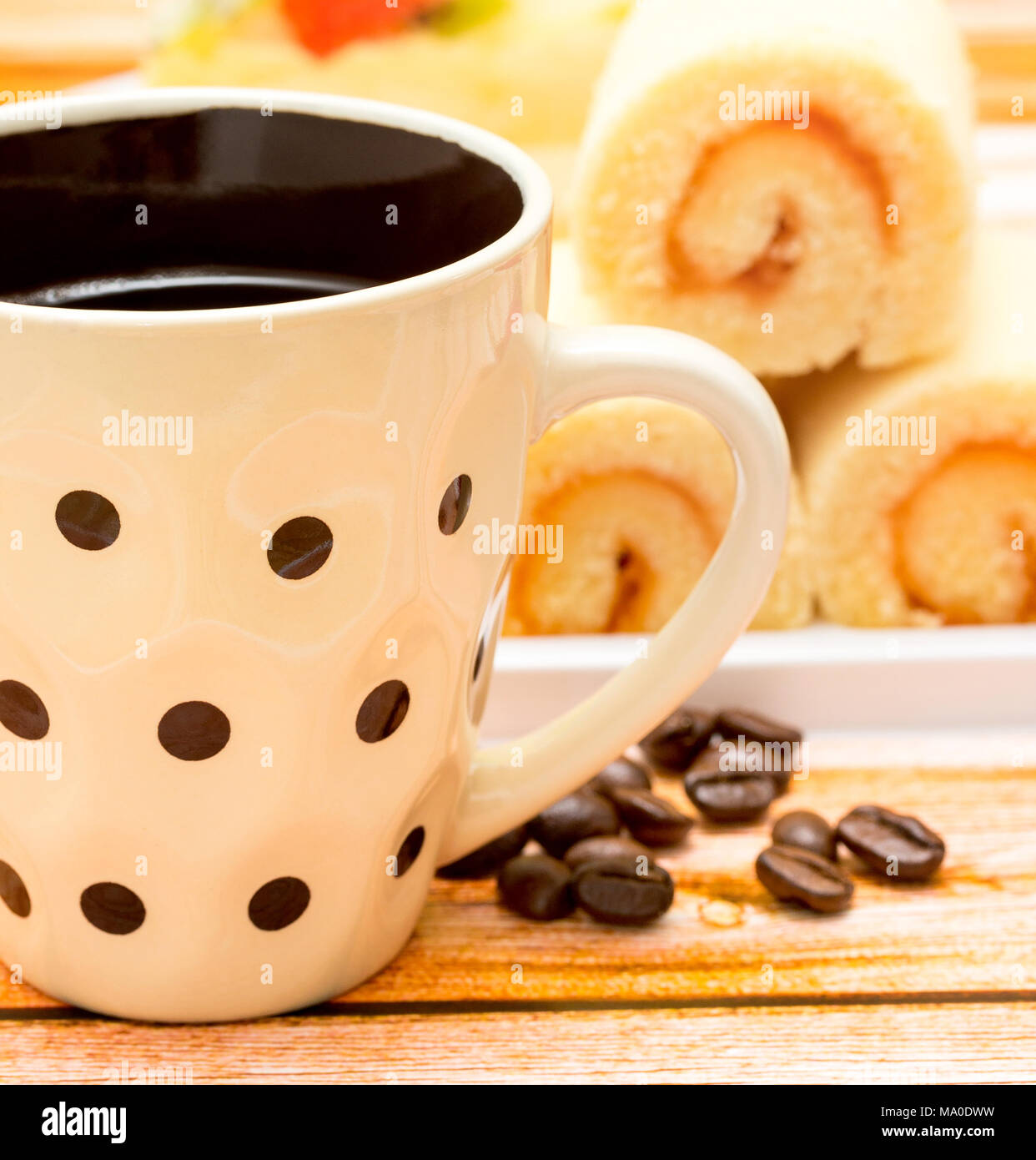 Delicious Hot Coffee Representing Coffees Cup And Espresso Stock Photo
