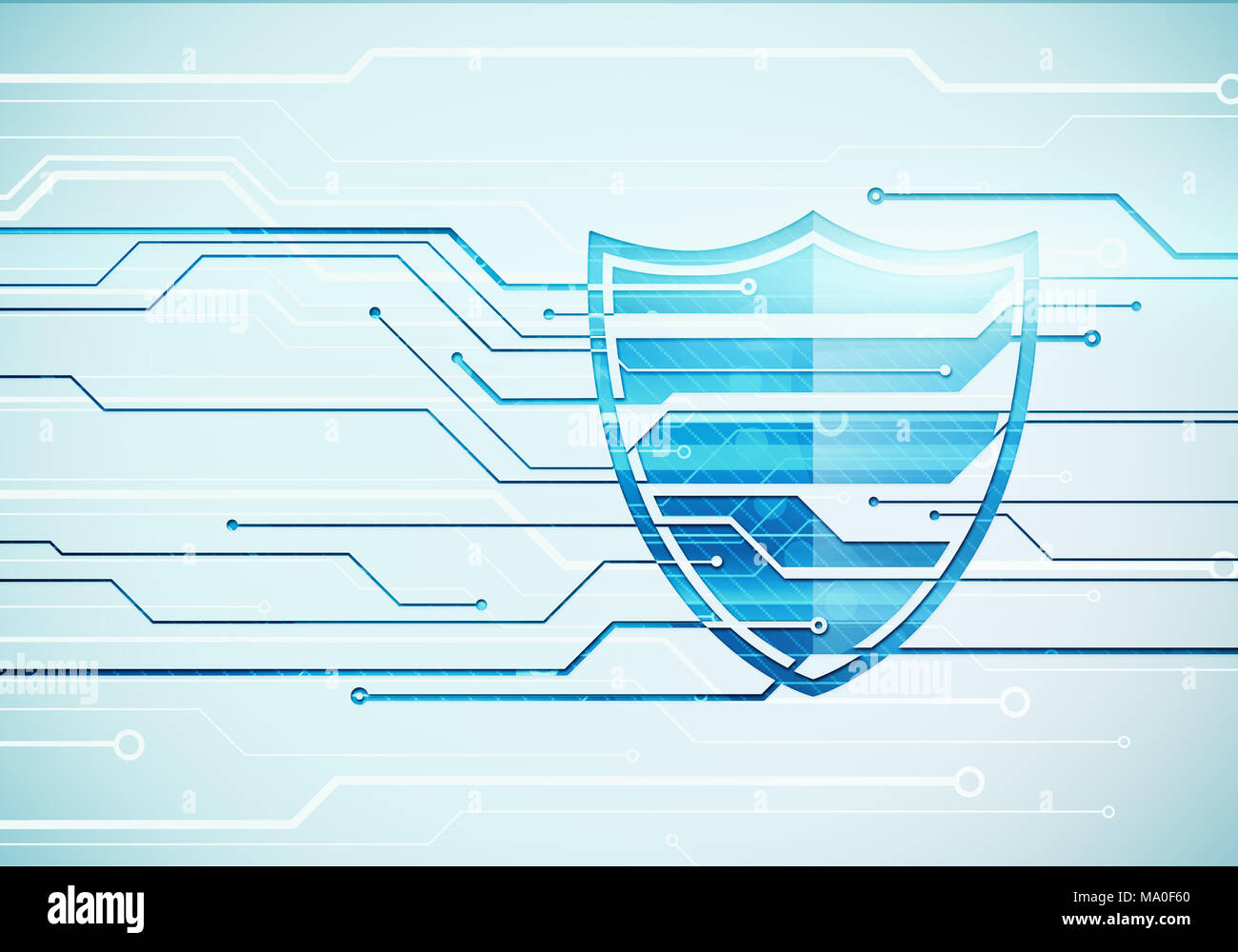 Abstract digital concept illustration of internet data security and ...