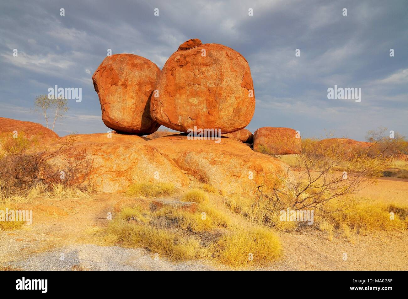 Devils Marbles National Park, Northern Territory, Australia. Stock Photo