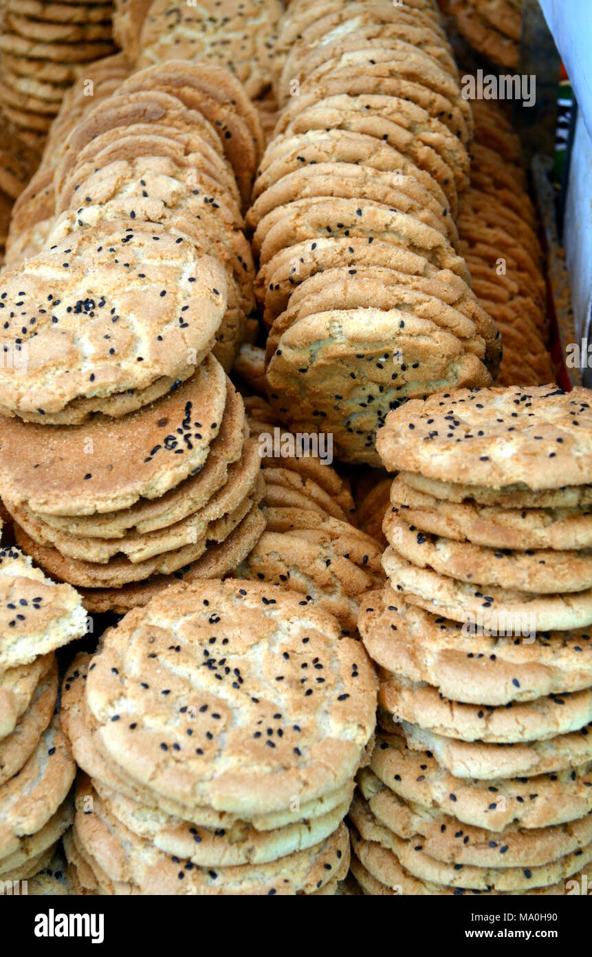 Traditional Chinese sesame biscuit Stock Photo Alamy