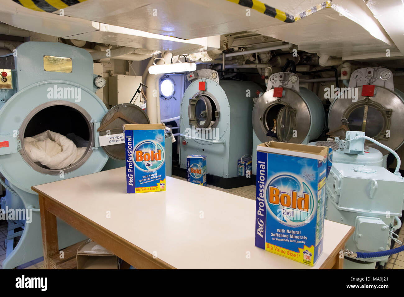 Interior Pictures Showing The Laundrette Of The Royal Yacht
