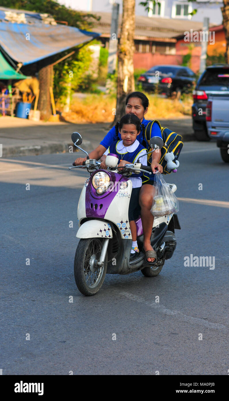 Motorcycle helmet and motorbike. Motorcycle safety. Samui , Tailand -  02.10.2020 Stock Photo - Alamy