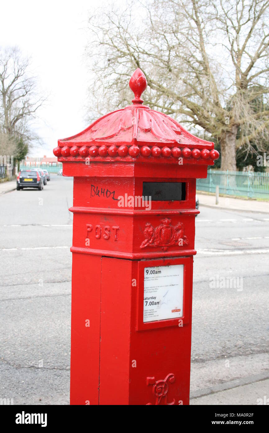 penfold post box, Ashville Road, Birkenhead Stock Photo