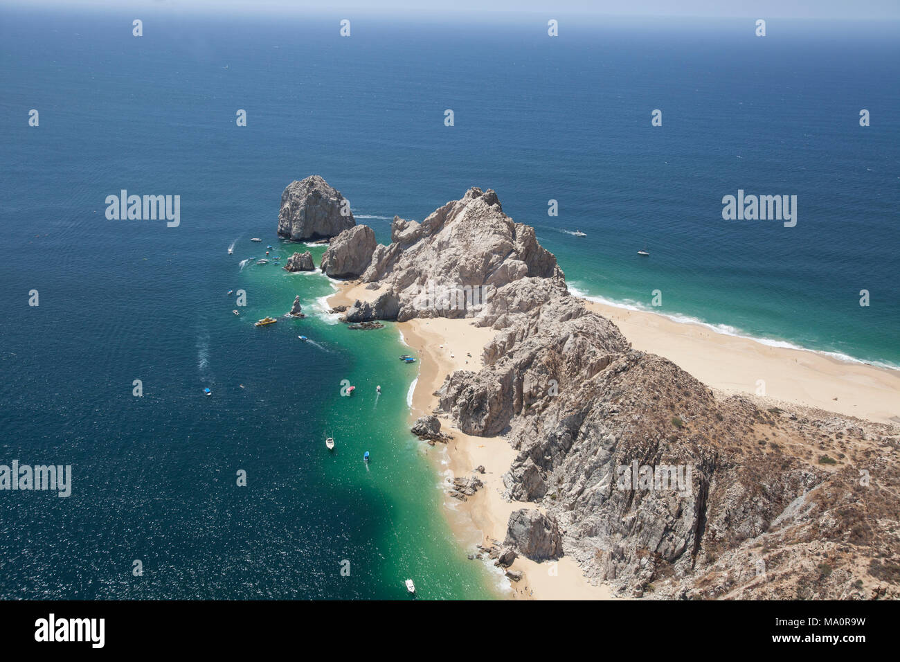 aerial photo of lands end in cabo san lucas mexico Stock Photo