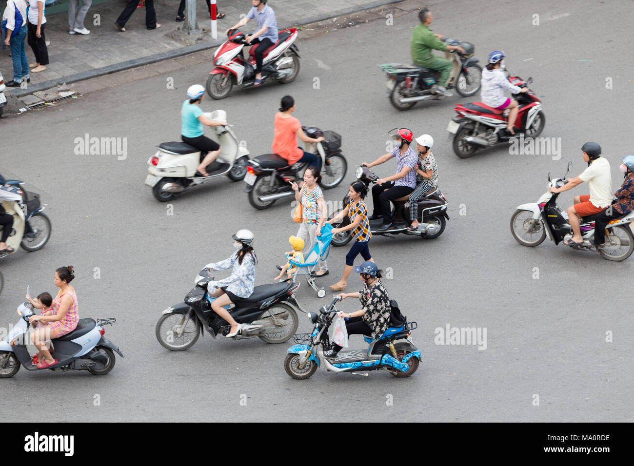 Crossing the street in Vietnam