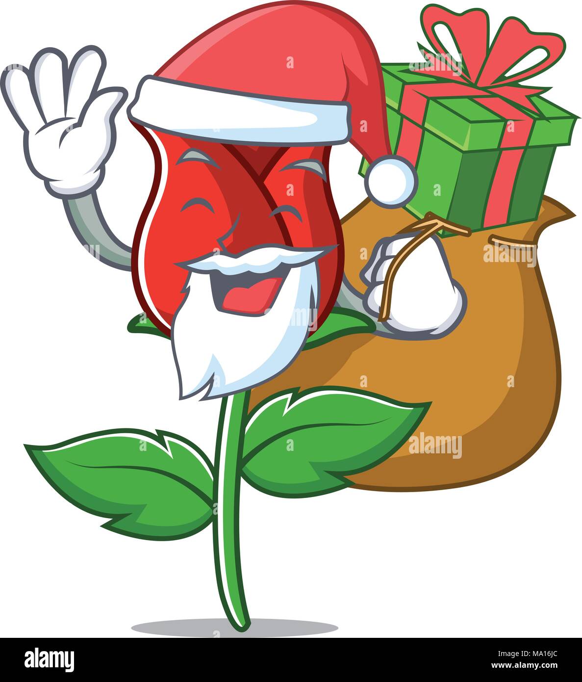 Rose garden with snow Stock Vector Images - Alamy