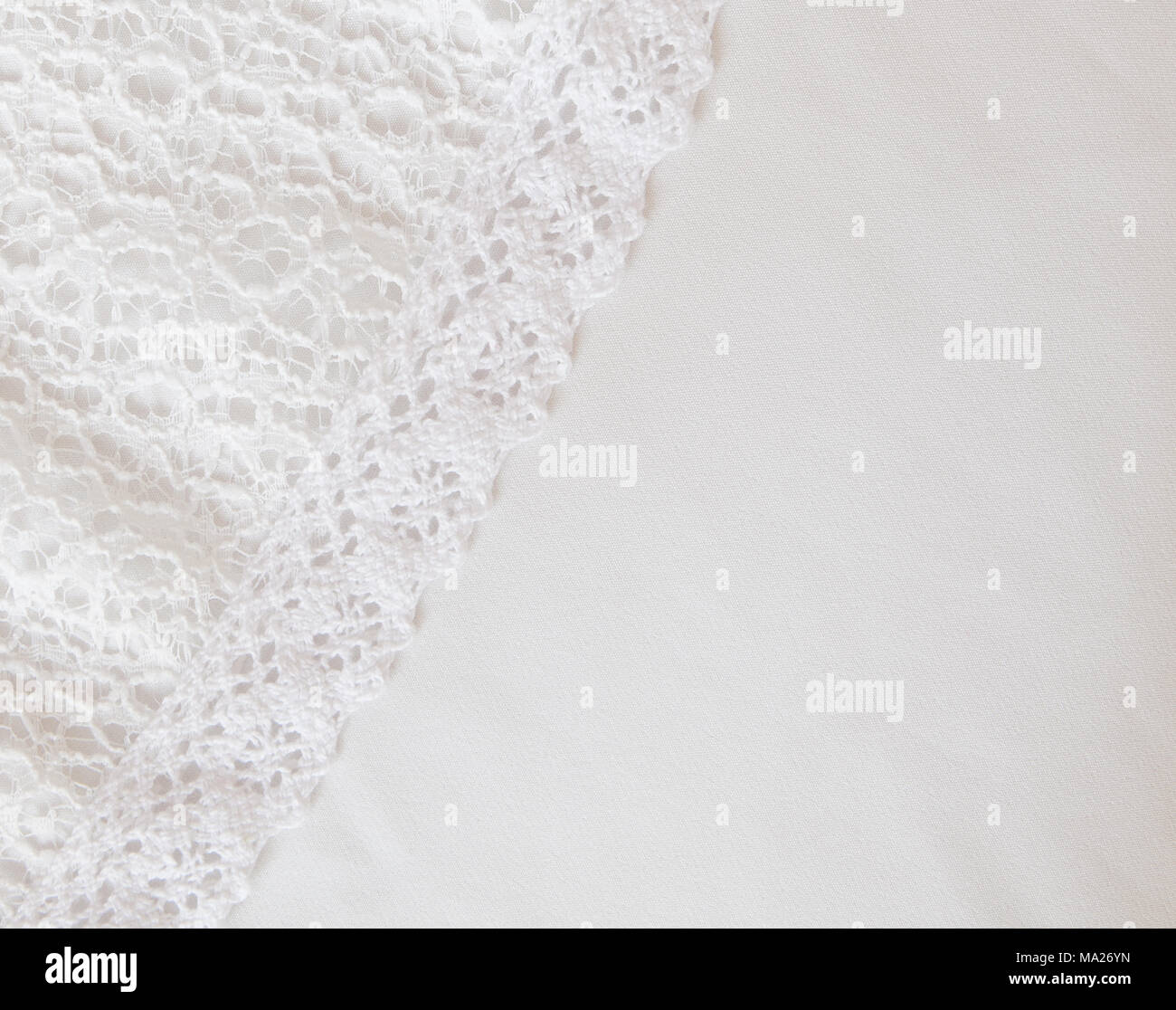 white fabric texture background,white satin fabric texture background. Stock Photo