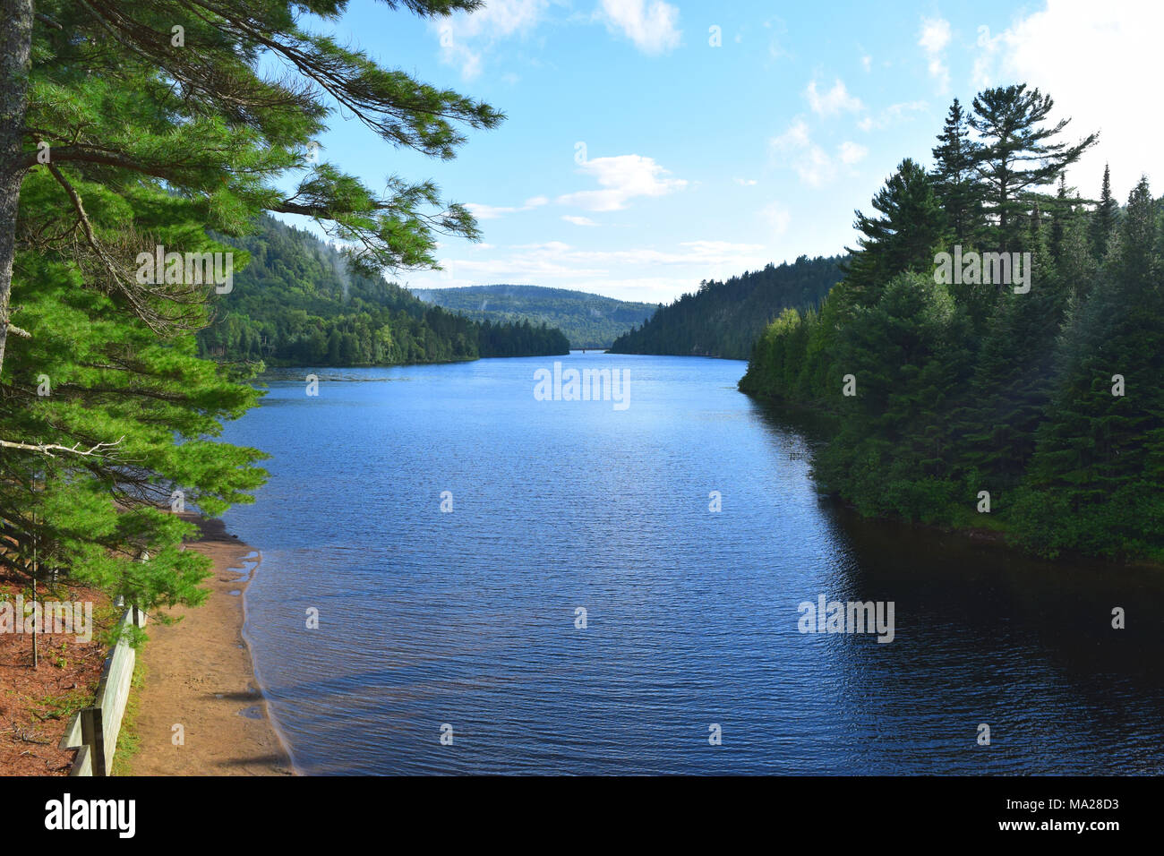 Awesome view in canadien reserve Stock Photo