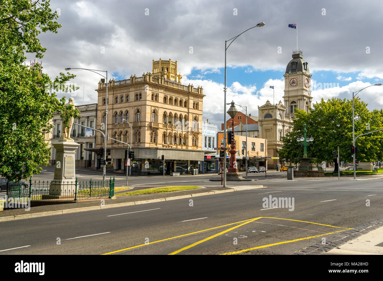 Ballarat, Victoria, Australia The main street in town Stock Photo Alamy