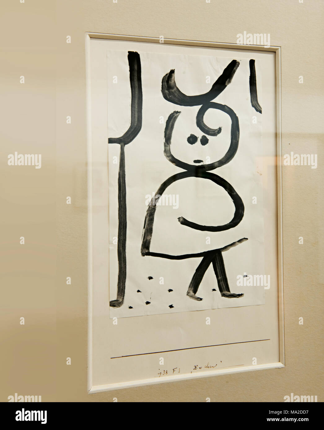 klee Klee's work X-chen frame at Rosengart Museum, Lucerne, Switzerland