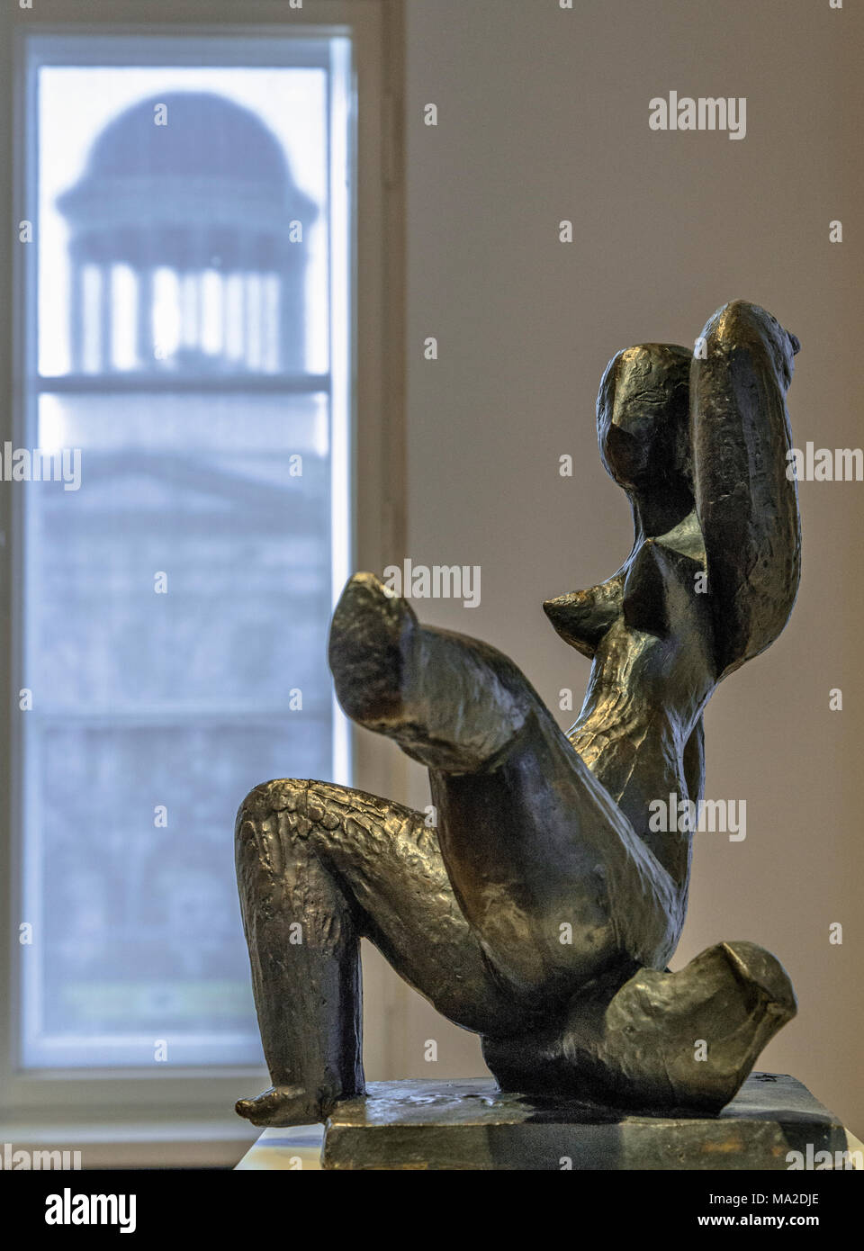 Bronze statue at Sammlung Scharf Gerstenberg, Berlin, Germany Stock Photo