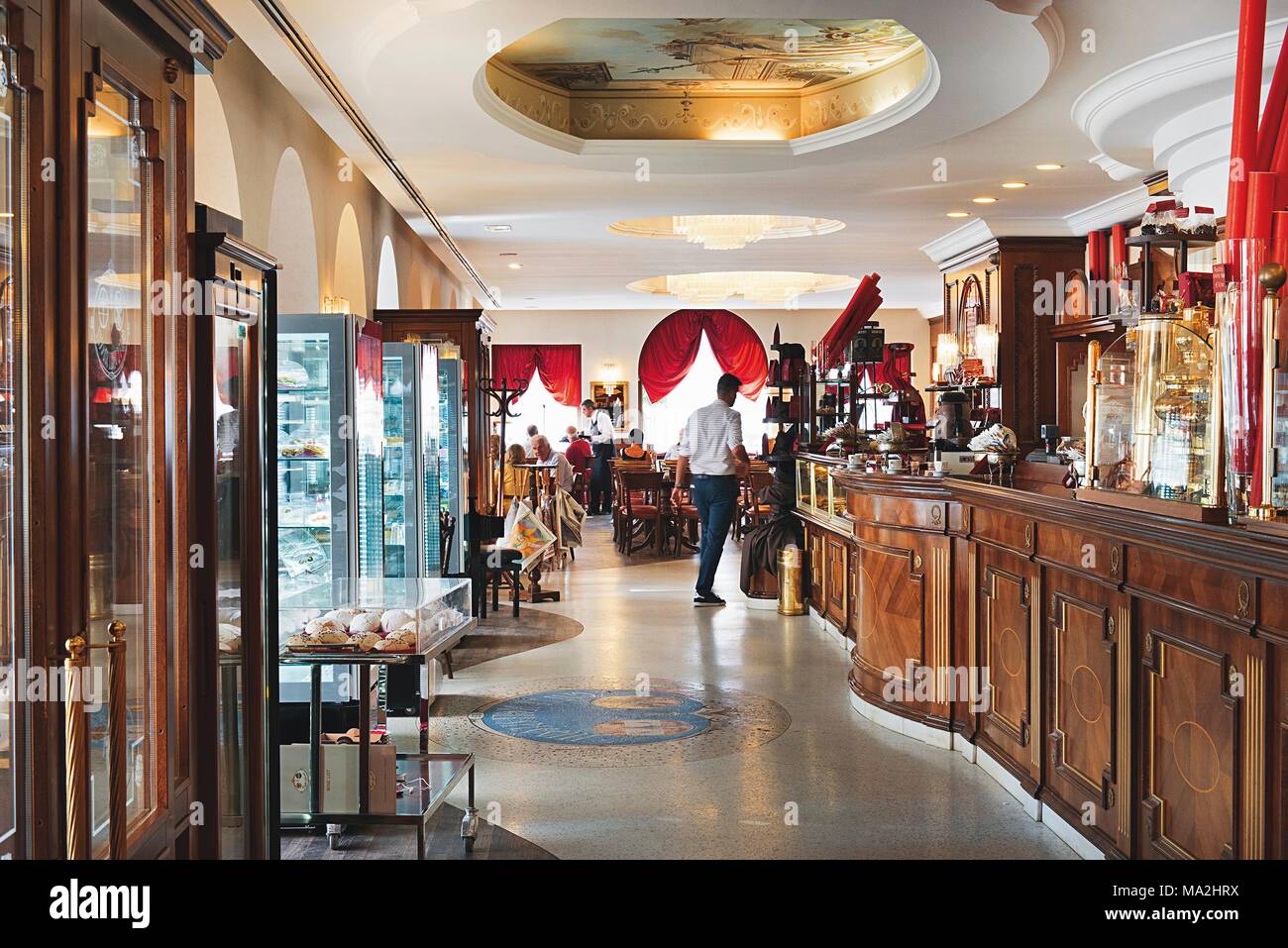 Caffe Degli Specchi, Triest, Italy Stock Photo - Alamy
