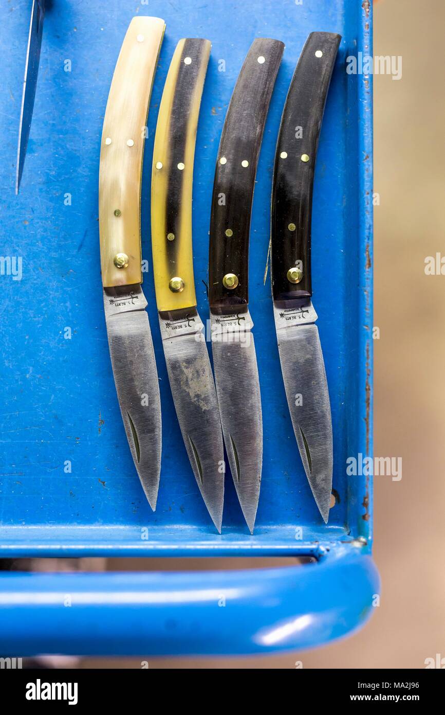 A Variety Of Folding And Pocket Knives Lie On Khaki Fabric A Versatile  Pocket Tool And Selfdefense Tool Stock Photo - Download Image Now - iStock