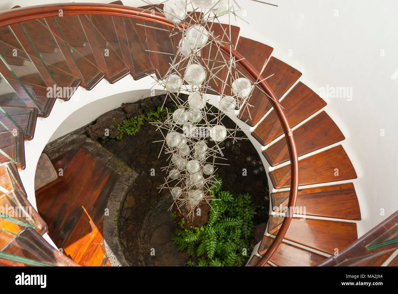 Mirador del Rio house and interior designed by Cesar Manrique, Lanzarote Stock Photo