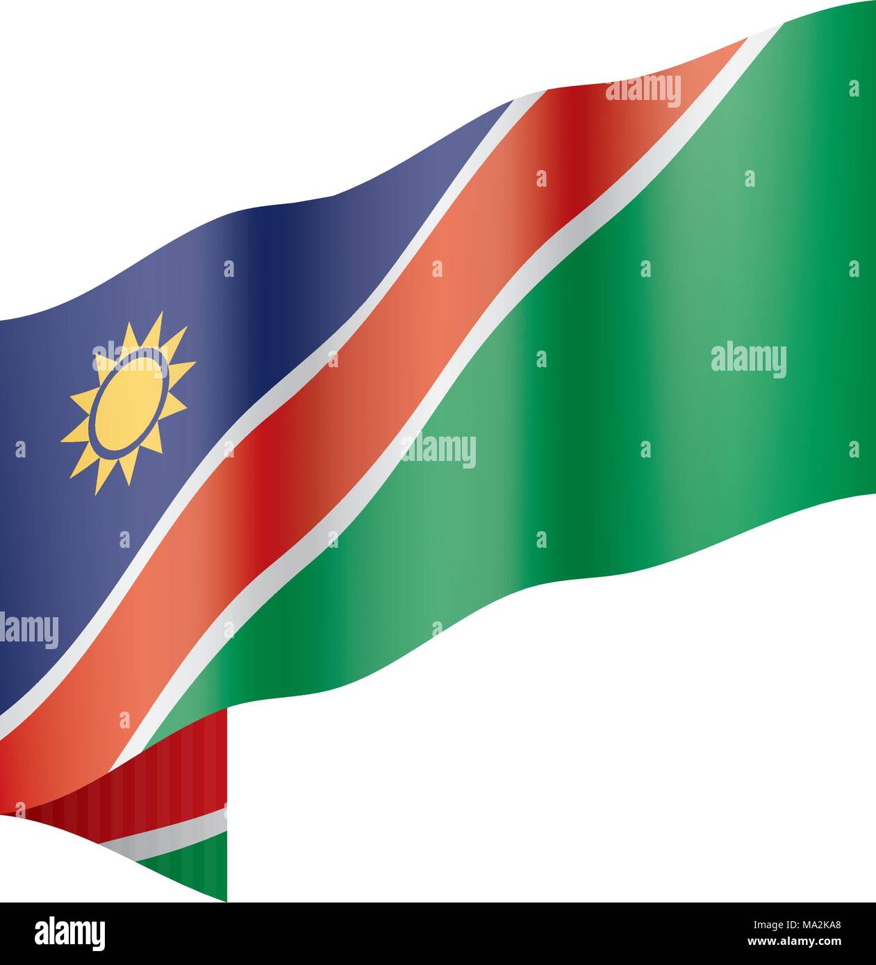 Namibia flag, vector illustration Stock Vector Image & Art - Alamy