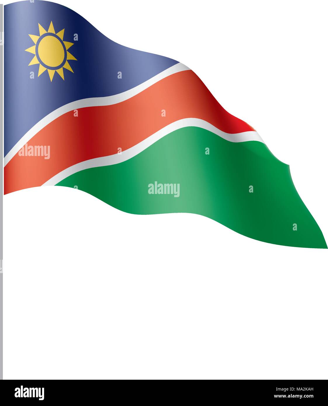 Namibia Flag Vector Illustration Stock Vector Image Art Alamy