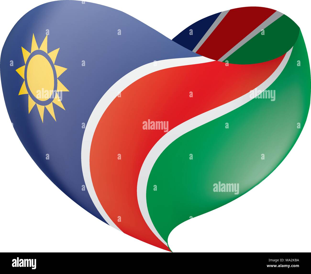 Namibia flag, vector illustration Stock Vector Image & Art - Alamy