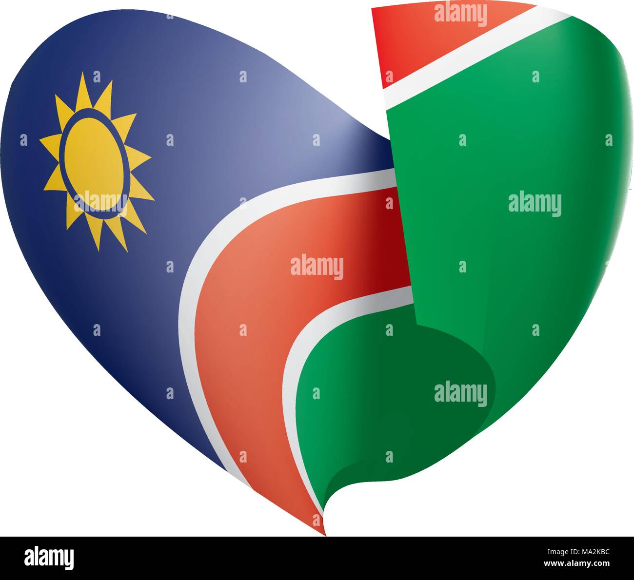 Namibia flag, vector illustration Stock Vector Image & Art - Alamy