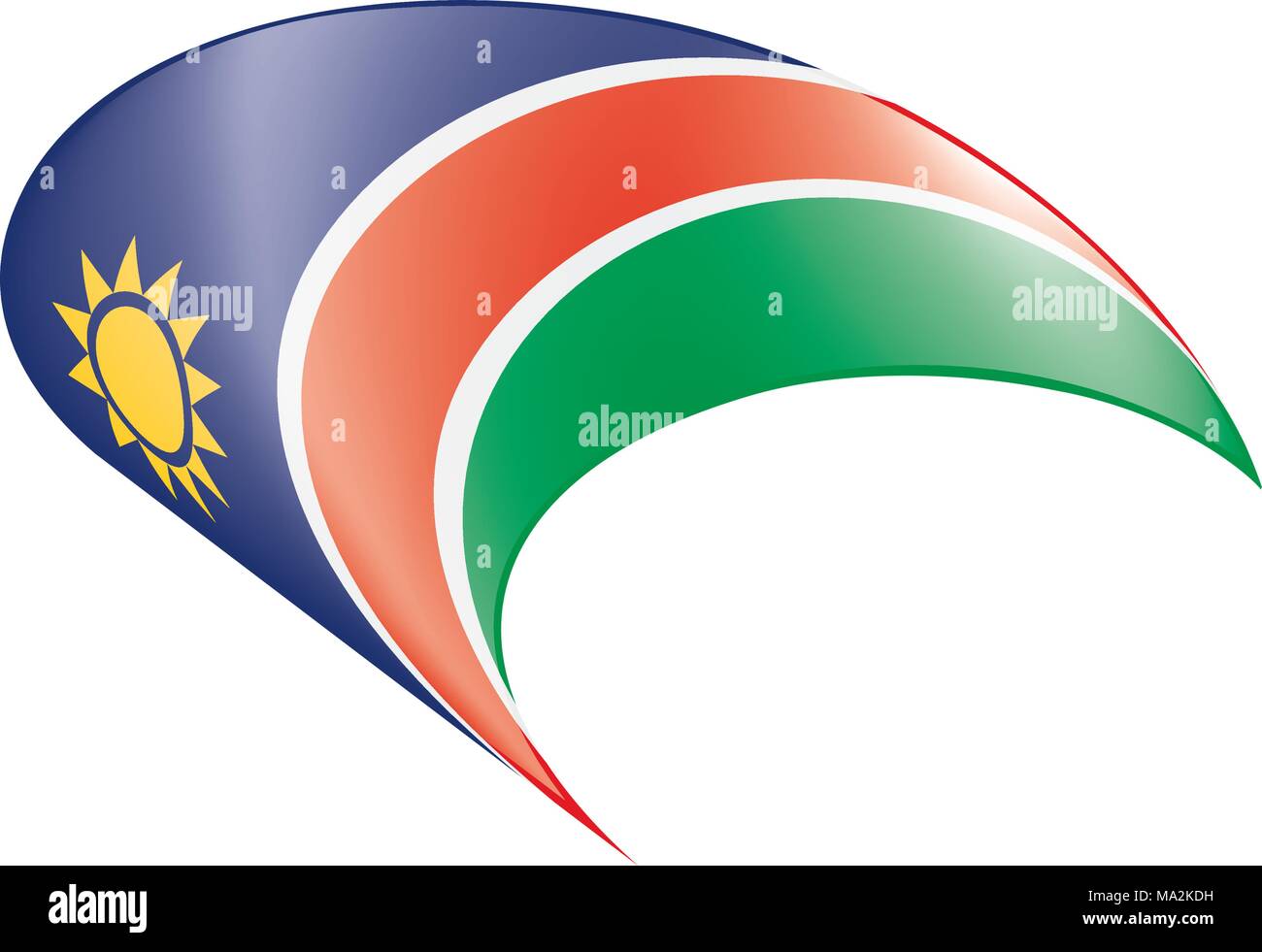 Namibia flag, vector illustration Stock Vector Image & Art - Alamy