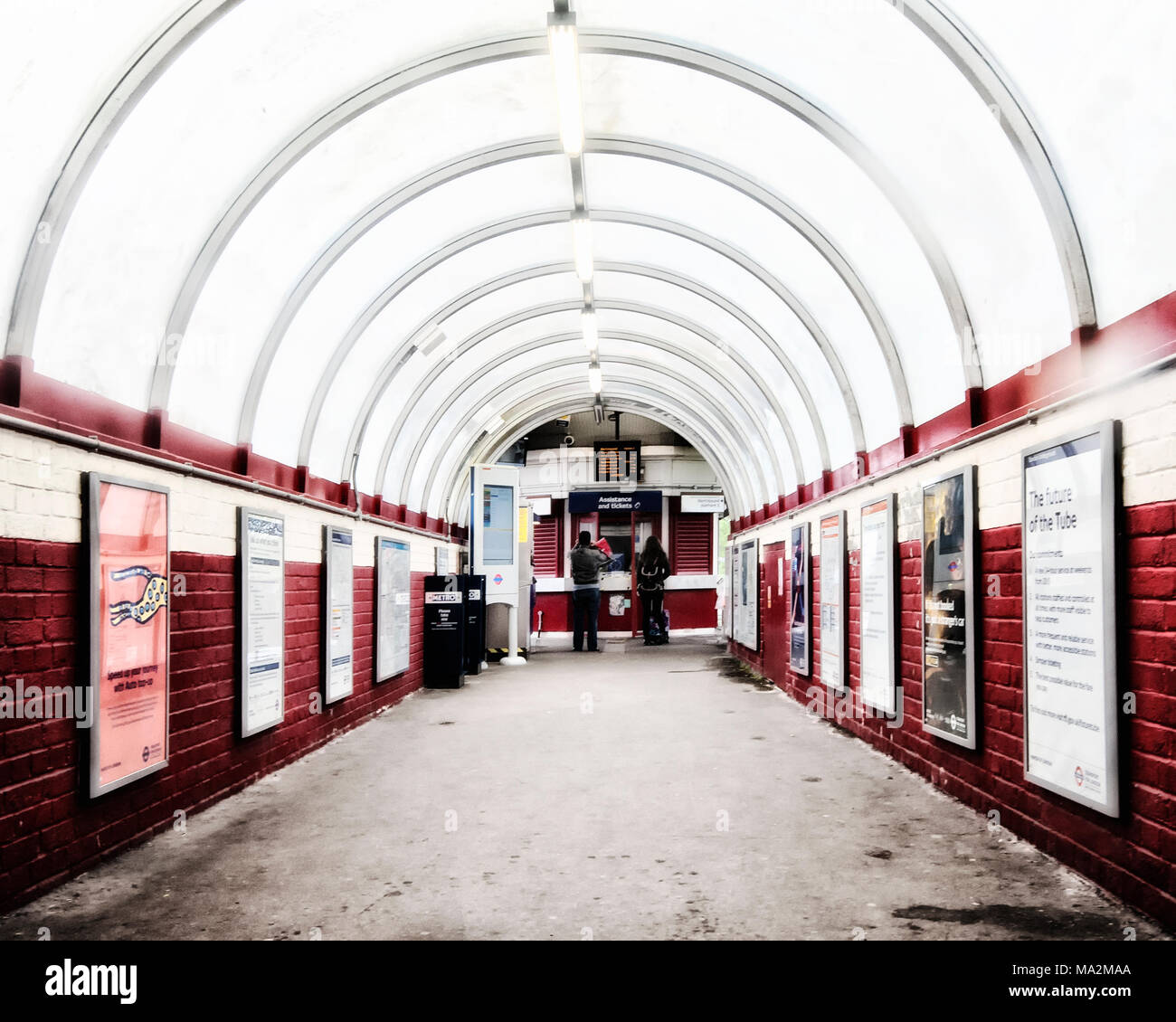 London Underground Tube Station: South Kenton Stock Photo