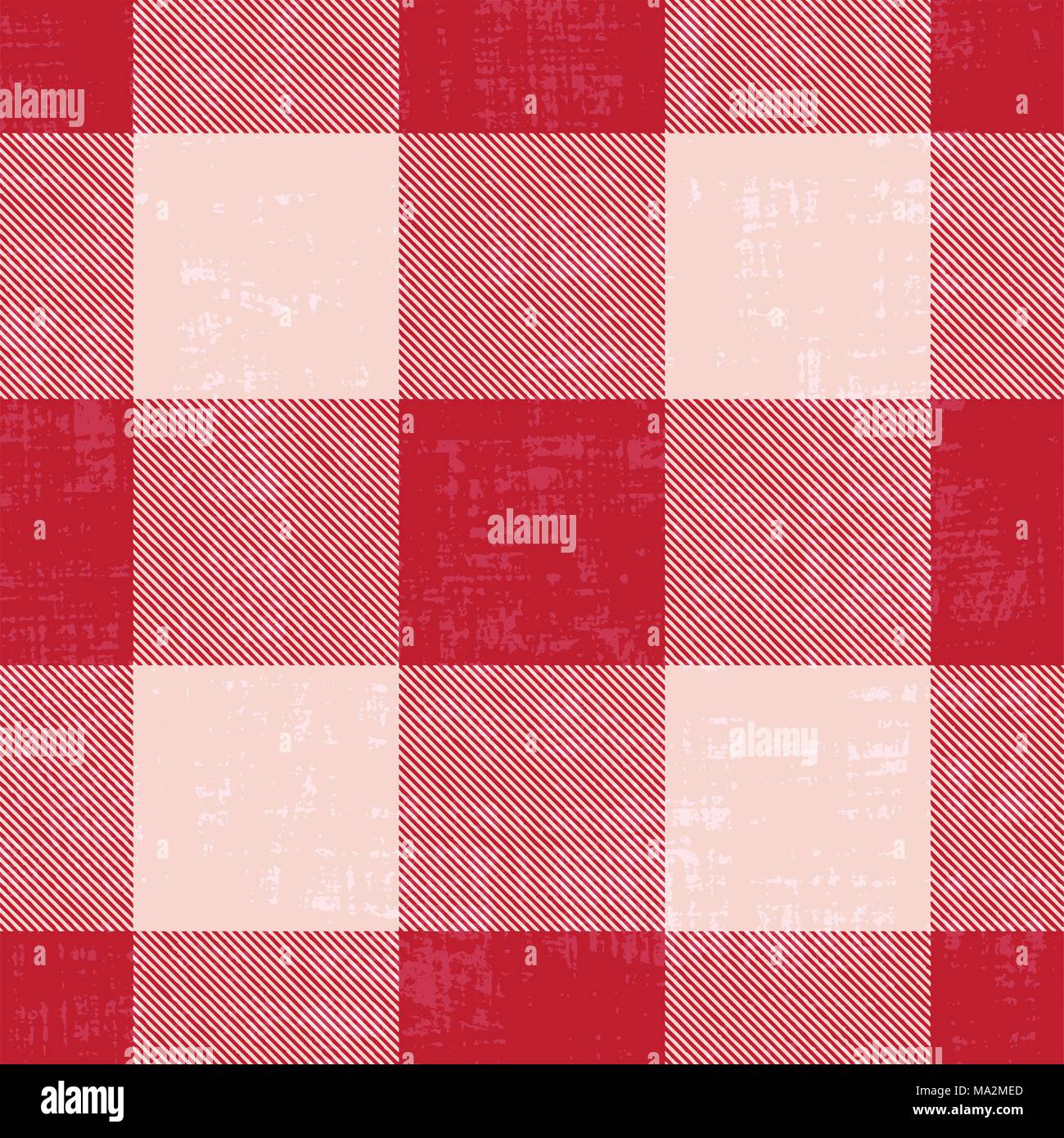 Grunge red and white plaid background Stock Vector Image & Art - Alamy
