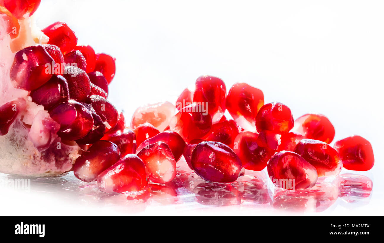 Pomegranate fruit close up. Stock Photo