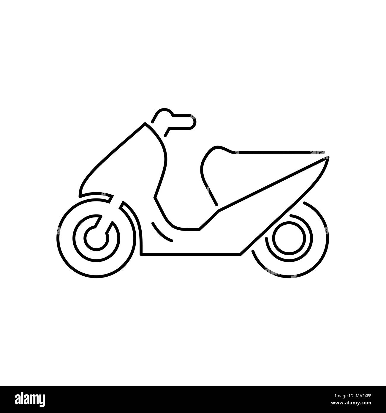 Motorcycle, motorbike icon simple flat vector illustration Stock Vector  Image & Art - Alamy